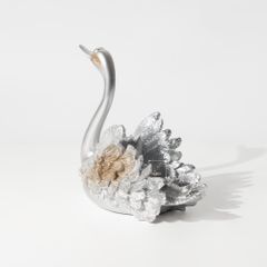 Tượng Đôi Thiên Nga Màu Ngọc Trai Châu Âu Hiện Đại