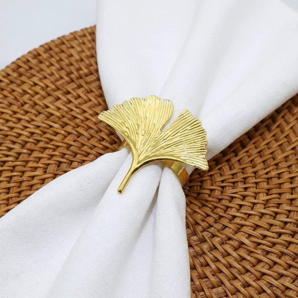 Vòng Khăn Ăn Hình Chiếc Lá Xoắn