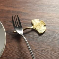 Gác Đũa Muỗng Inox 304 Hình Lá Bạch Quả Sang Trọng