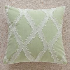 Vỏ Gối Tựa Lưng Tông Xanh Lá Mix Họa Tiết Tinh Tế