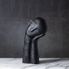 Tượng Chân Dung Hình Bán Thân Nghiên Đầu Suy Nghĩ