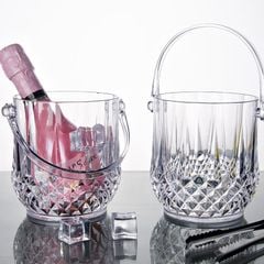 Xô Đá Acrylic Trong Suốt Có Tay Xách