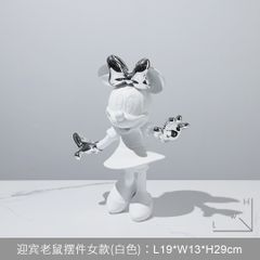 Tượng Chuột Mickey Dễ Thương Decor Tủ Kệ Trang Trí