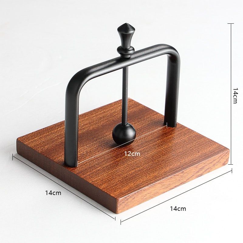 Giá Đựng Khăn Giấy Để Bàn Khung Kim Loại Đế Gỗ Sang Trọng