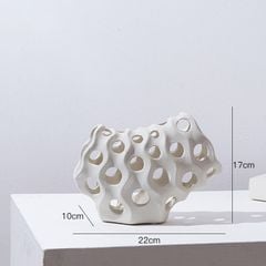 Bộ Đôi Tượng Trang Trí Hình Học San Hô Prisma