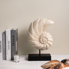Tượng Trang Trí Hình Vỏ Sò Xoắn Ốc Wabi Sabi
