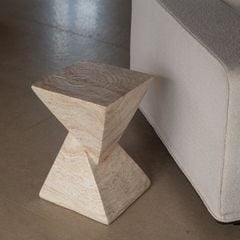 Đôn Decor Đá Mài Khối Chóp Đối Đỉnh