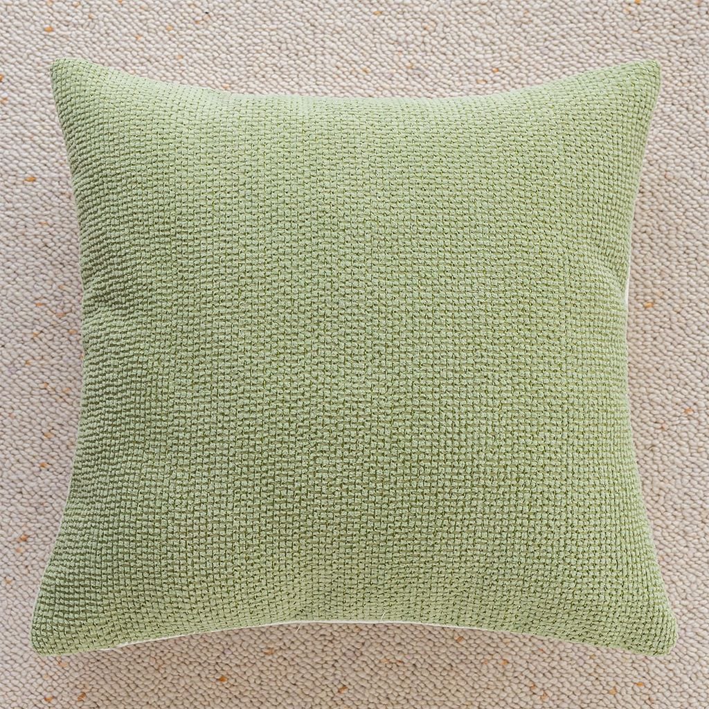 Vỏ Gối Tựa Lưng Tông Xanh Lá Mix Họa Tiết Tinh Tế