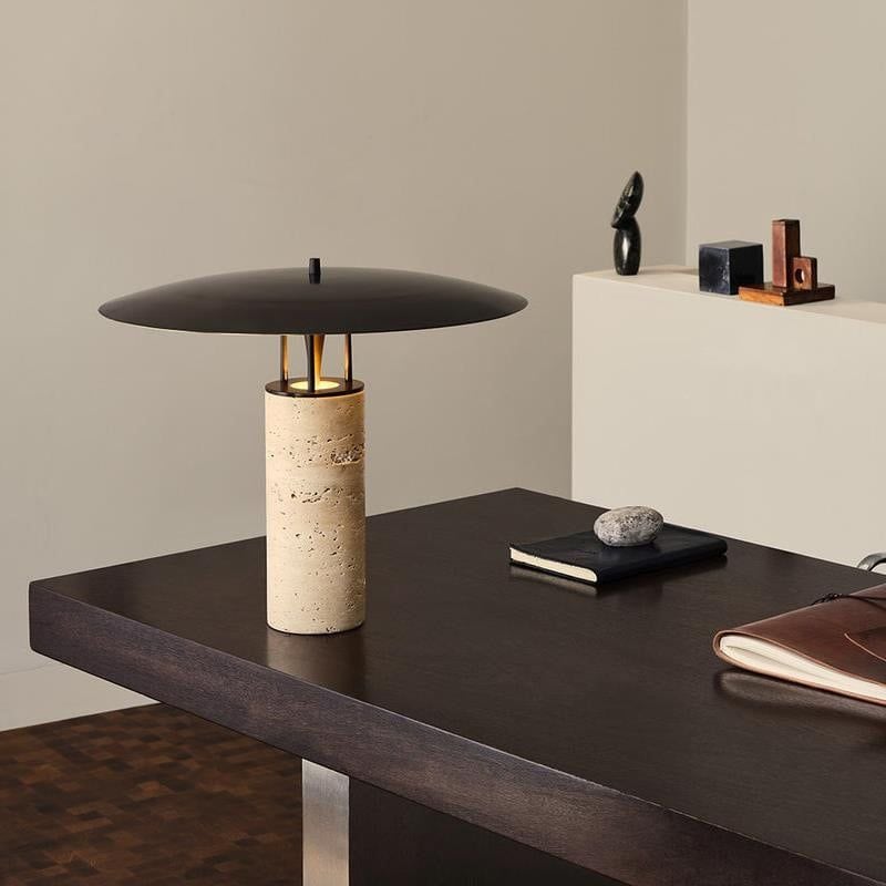 Đèn Bàn Travertine Hậu Hiện Đại Bắc Âu Tối Giản