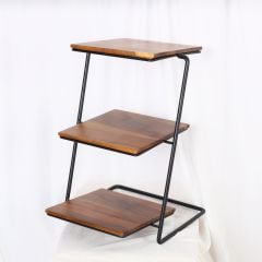 Kệ Gỗ 3 Tầng Trang Trí Bàn Tiệc Hình Vuông