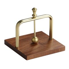 Giá Đựng Khăn Giấy Để Bàn Khung Kim Loại Đế Gỗ Sang Trọng
