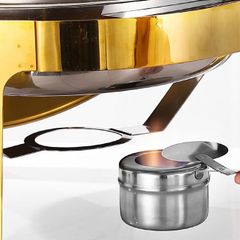 Nồi Hâm Buffet Inox Nắp Kính Giữ Nóng Thức Ăn