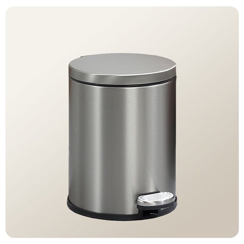 Thùng Rác Inox Đạp Chân Nắp Êm Cho Khách Sạn