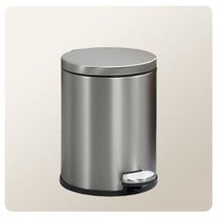 Thùng Rác Inox Đạp Chân Nắp Êm Cho Khách Sạn