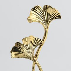 Khay Decor 3 Ngăn Inox Hình Lá Bạch Quả Sang Trọng