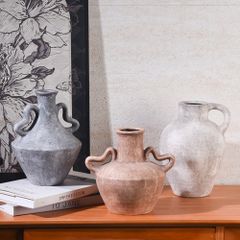 Bình Hoa Gốm Trang Trí Elara Tối Giản