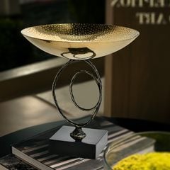 Dĩa Trái Cây Kim Loại Hình Xoắn Cao Cấp