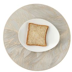 Tấm Lót Bàn Ăn Bằng PVC Ép Kim Chống Nước Cách Nhiệt Vân Lá