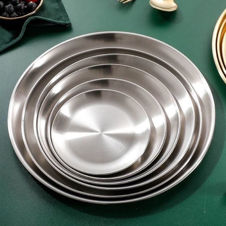 Dĩa Vàng Inox 201 Khay Decor Vàng Cho Bàn Tiệc