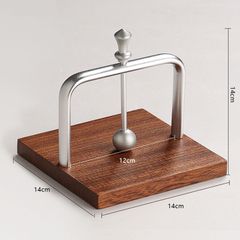 Giá Đựng Khăn Giấy Để Bàn Khung Kim Loại Đế Gỗ Sang Trọng
