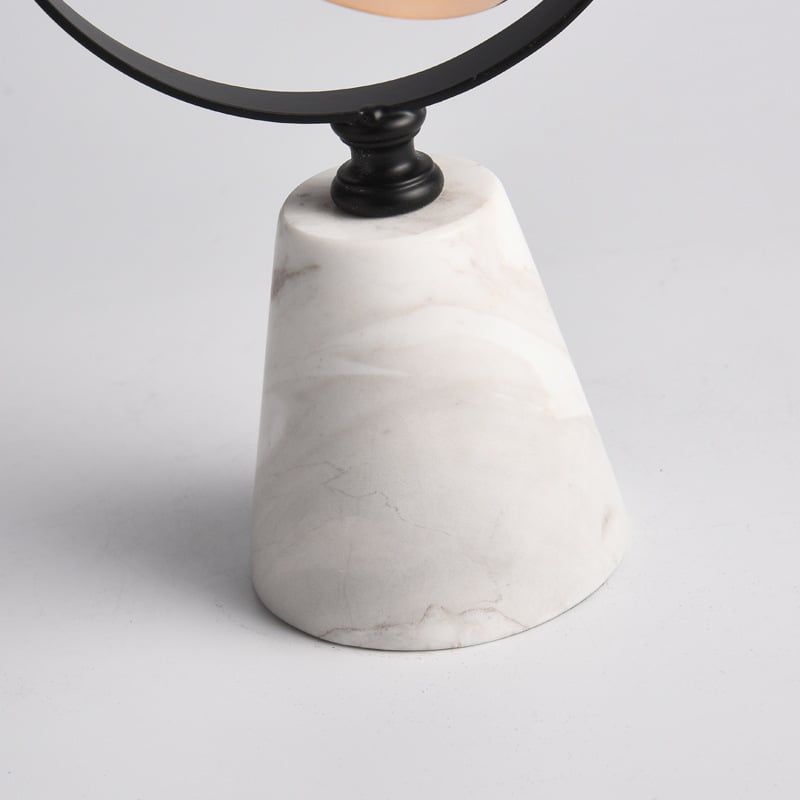 Quả Cầu Pha Lê Inox Chân Đá Cẩm Thạch Sang Trọng