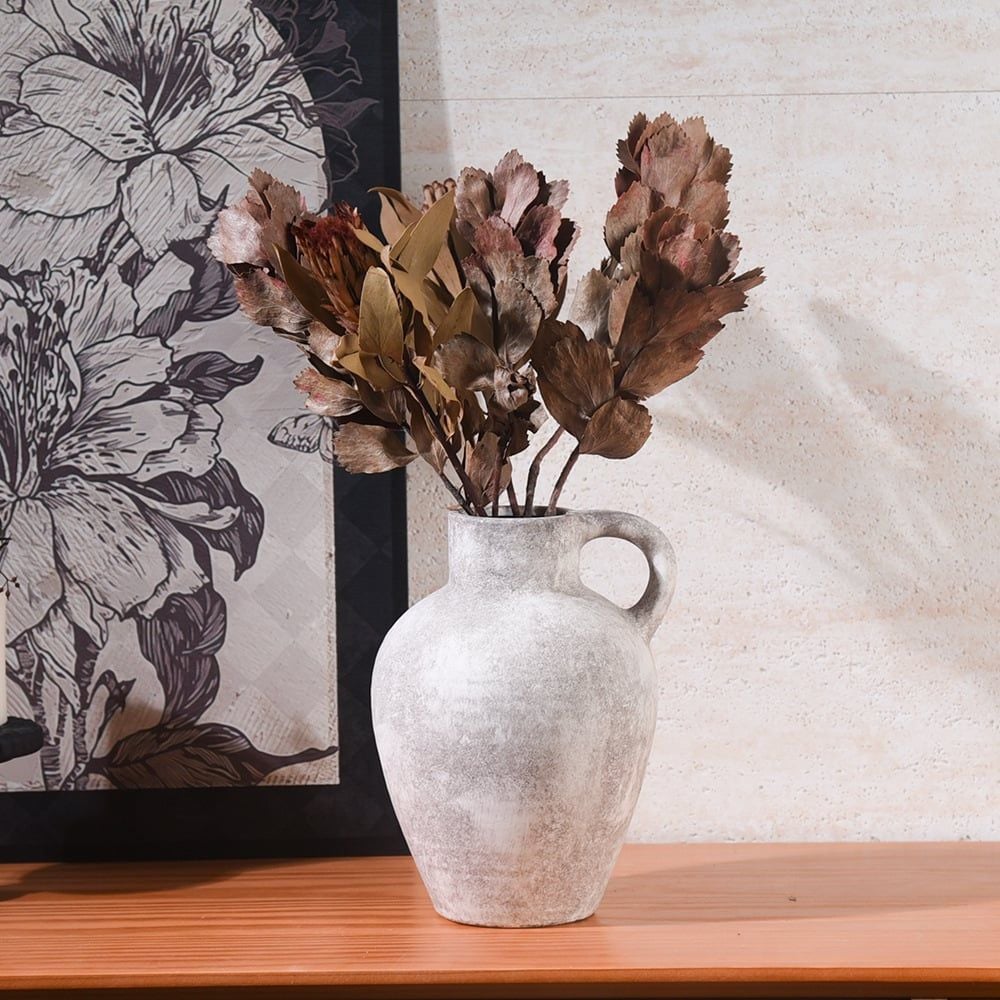 Bình Hoa Gốm Trang Trí Elara Tối Giản