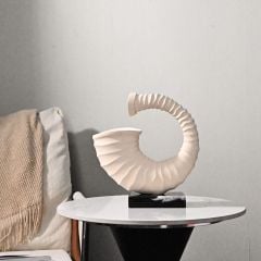 Tượng Trang Trí Sừng Ốc Xà Cừ Wabi Sabi