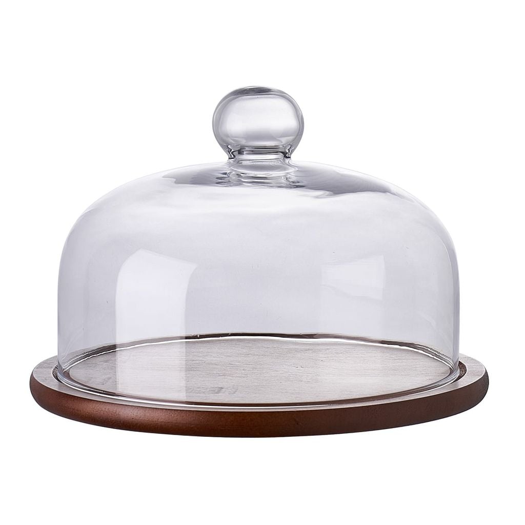 Dĩa Gỗ Cổ Điển Có Nắp Đậy Bày Trí Bàn Tiệc