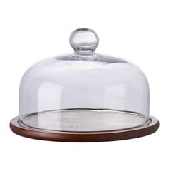 Dĩa Gỗ Cổ Điển Có Nắp Đậy Bày Trí Bàn Tiệc