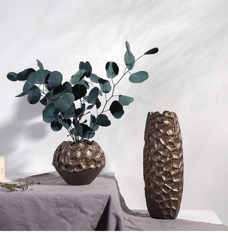 Bộ Bình Hoa Forge Phong Cách Organic Rustic