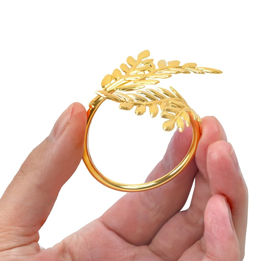Vòng Khăn Ăn Hình Chiếc Lá Xoắn