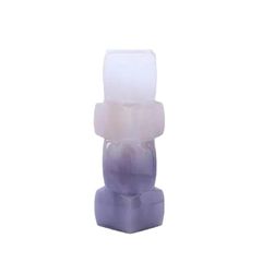Bình Hoa Thủy Tinh Hình Đá Khối Xếp Tầng Gradient