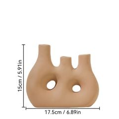 Bình Gốm Cắm Hoa Khô Scandinavian Tối Giản