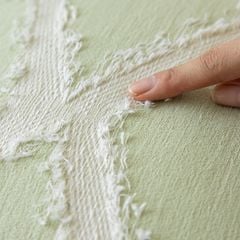 Vỏ Gối Tựa Lưng Tông Xanh Lá Mix Họa Tiết Tinh Tế