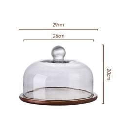 Dĩa Gỗ Cổ Điển Có Nắp Đậy Bày Trí Bàn Tiệc