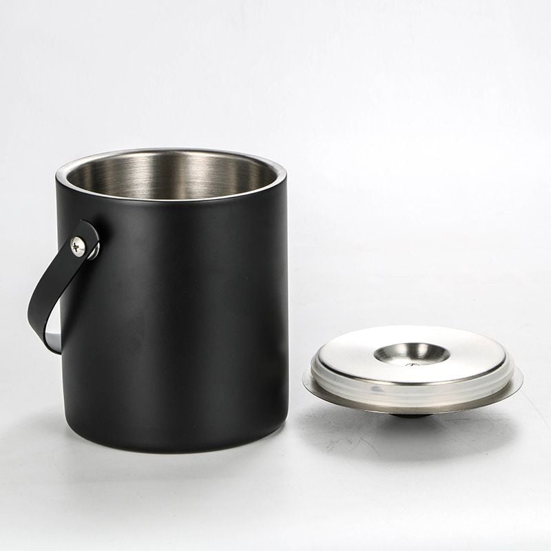 Xô Ướp Lạnh Rượu Bia Inox Có Nắp Và Tay Xách