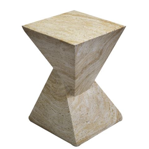 Đôn Decor Đá Mài Khối Chóp Đối Đỉnh