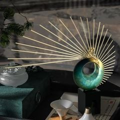 Tượng Decor Phượng Hoàng Xanh Ngọc May Mắn Sang Trọng