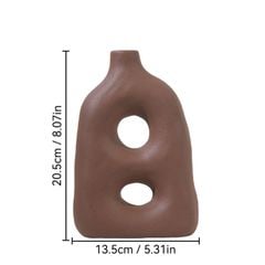 Bình Gốm Cắm Hoa Khô Scandinavian Tối Giản