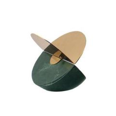 Quả Cầu Đá Cẩm Thạch Trắng Hình Học