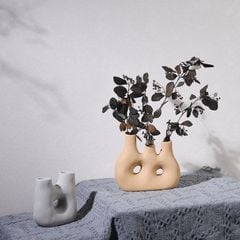 Bình Gốm Cắm Hoa Khô Scandinavian Tối Giản