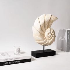 Tượng Trang Trí Hình Vỏ Sò Xoắn Ốc Wabi Sabi