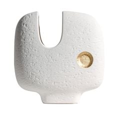 Bình Gốm Decor Tối Giản Họa Tiết Trừu Tượng Phối Vàng