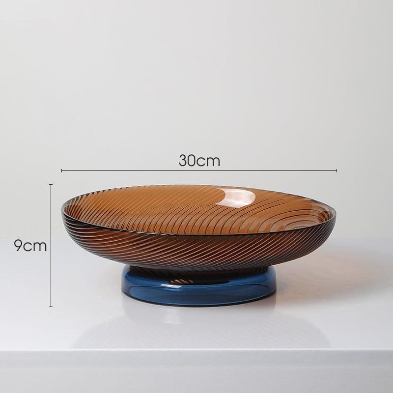 Dĩa Trái Cây Thủy Tinh Có Chân Đế Đựng Trái Cây Thức Ăn Nhẹ