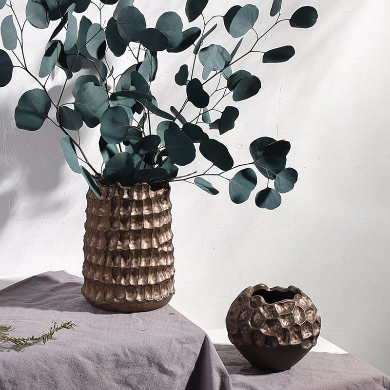 Bộ Bình Hoa Forge Phong Cách Organic Rustic