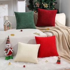 Vỏ Gối Tựa Lưng Hoa Văn Kim Cương Xoắn Tròn