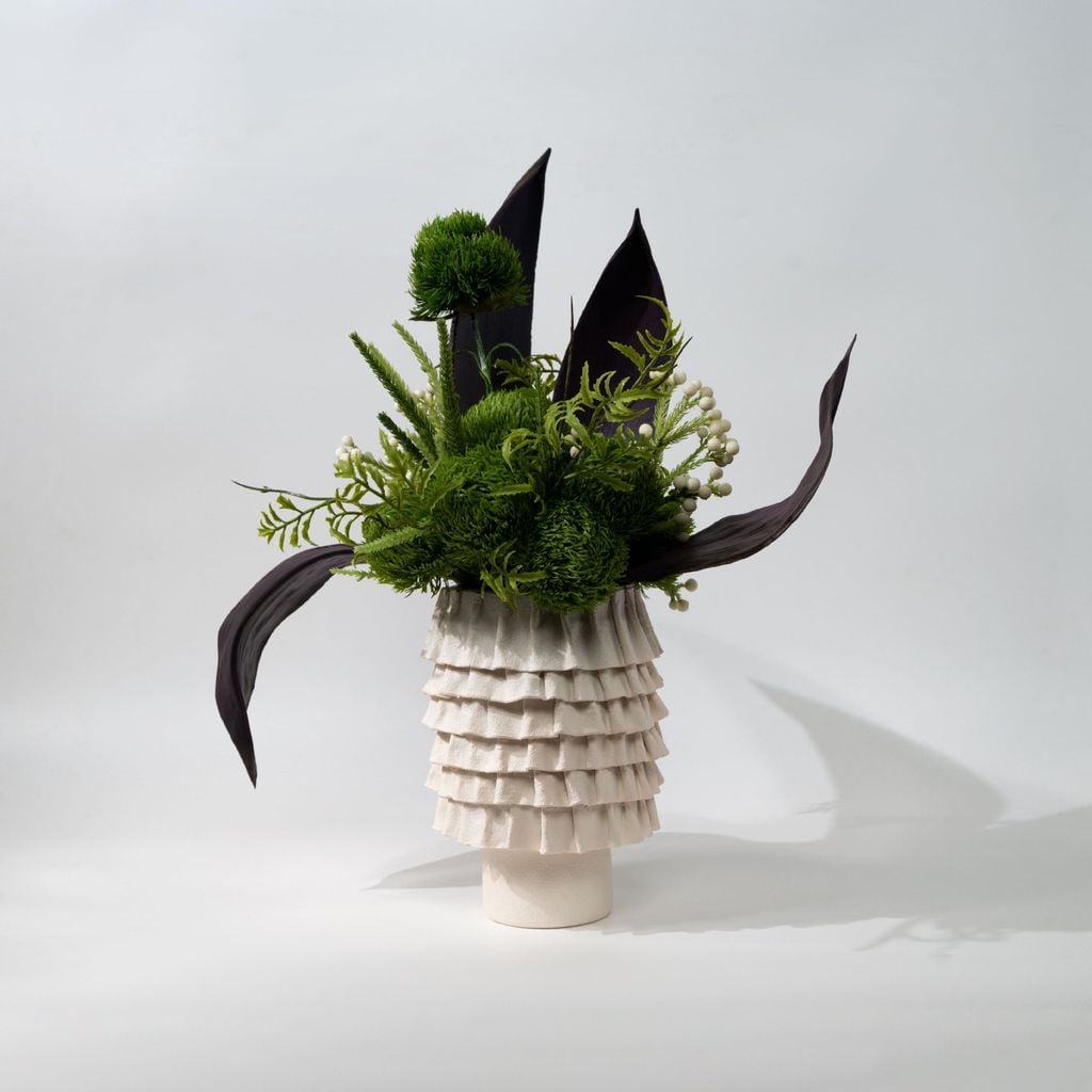 Bình Hoa Gốm Thủ Công Kiểu Xếp Ply