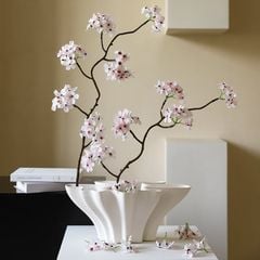 Bình Hoa Gốm Sứ Lượn Sóng 3D Trừu Tượng