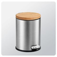 Thùng Rác Inox Đạp Chân Nắp Êm Cho Khách Sạn