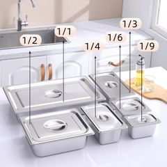 Khay Gastronorm Inox 304 Đựng Thực Phẩm Nhà Hàng Khách Sạn